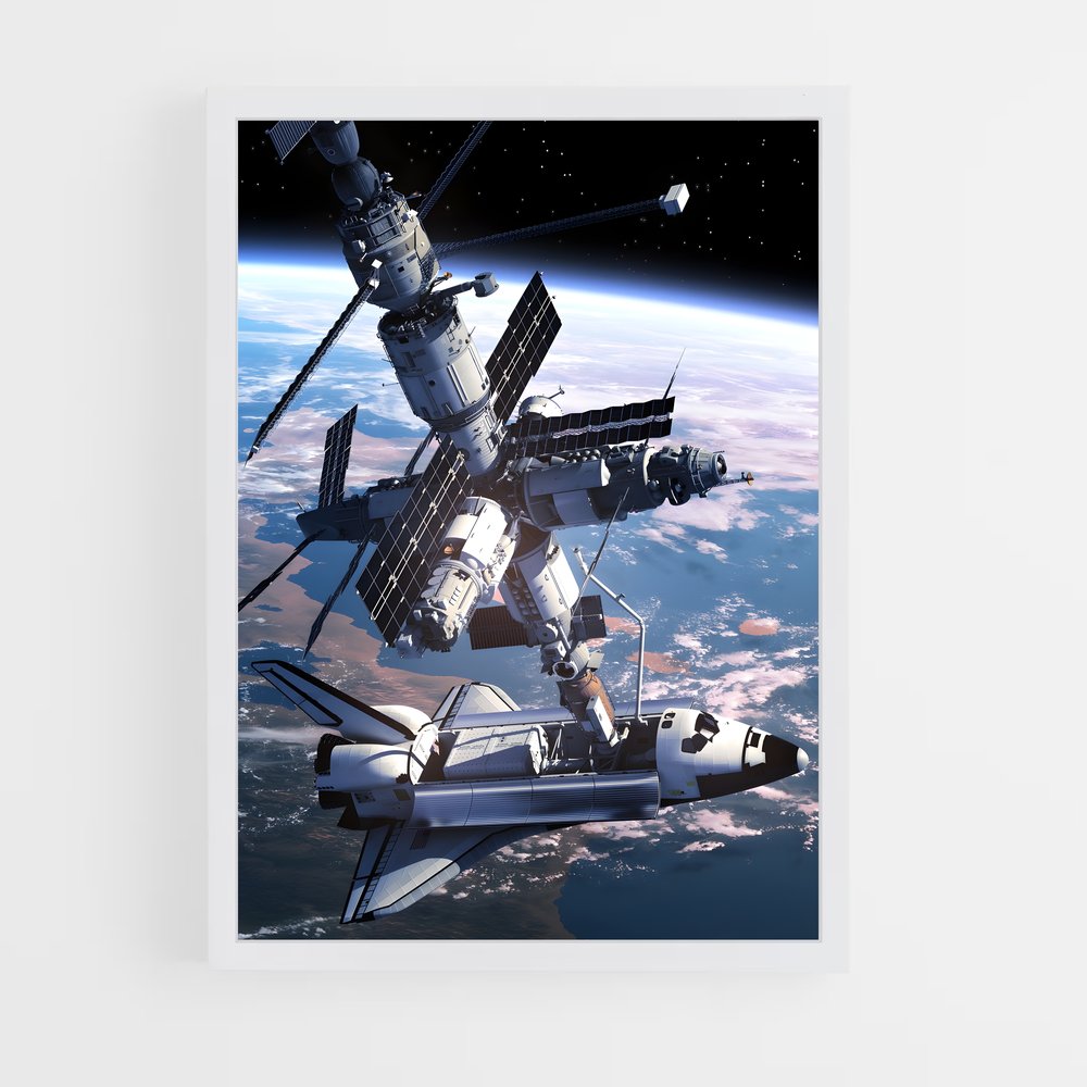 Poster de l'incroyable station spatiale internationale – affiche Astronomie (vue 3)
